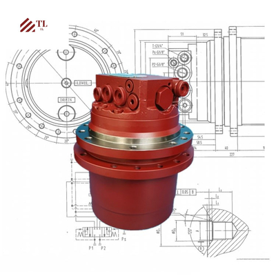 Pièces détachées PC40-5 Final Drive 20S-60-22101 Moteur de Voyage Assy Pour Komatsu